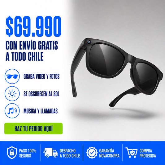 Gafas inteligentes con IA a $69.990 con envío gratis a todo Chile