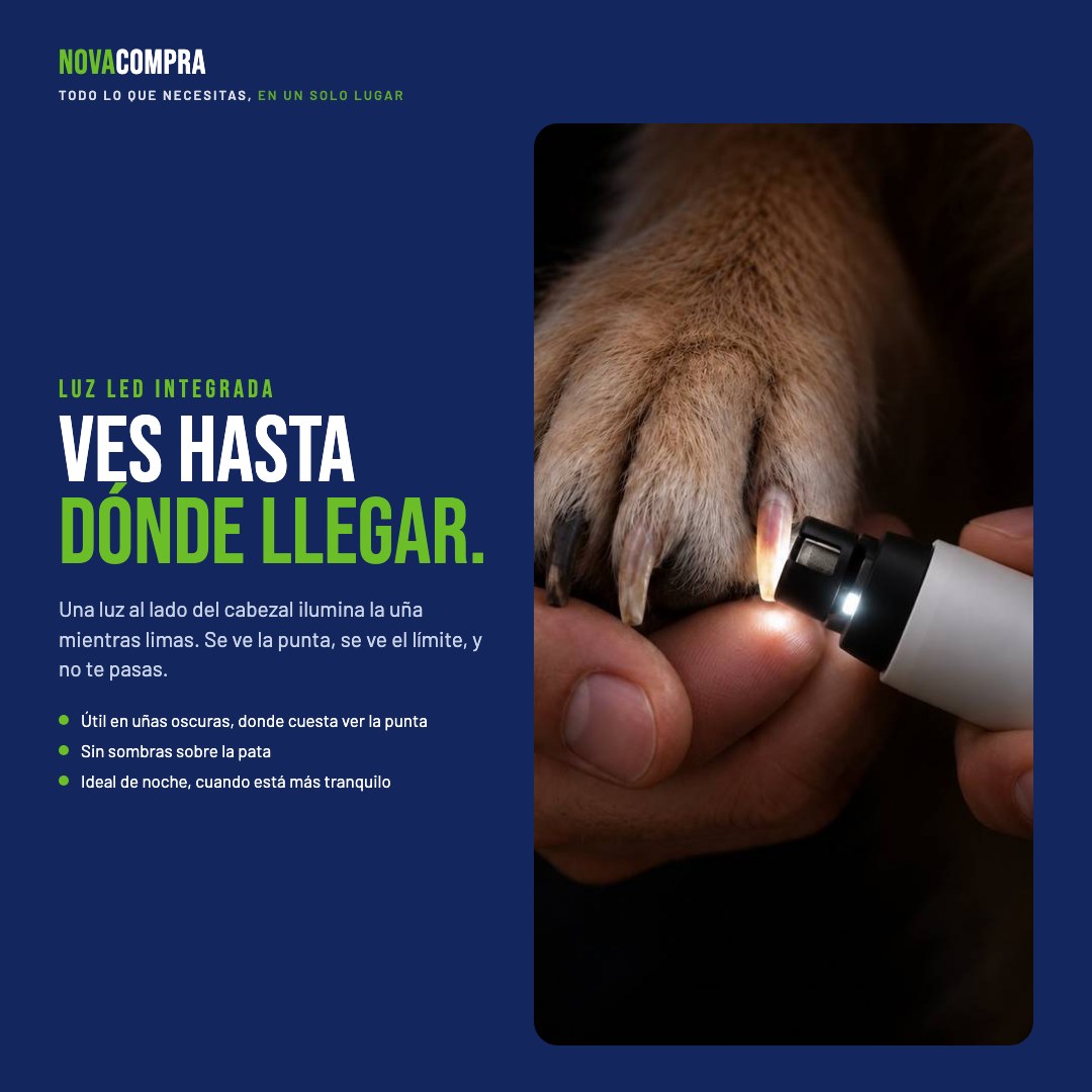 Luz LED integrada: ves hasta dónde llegar