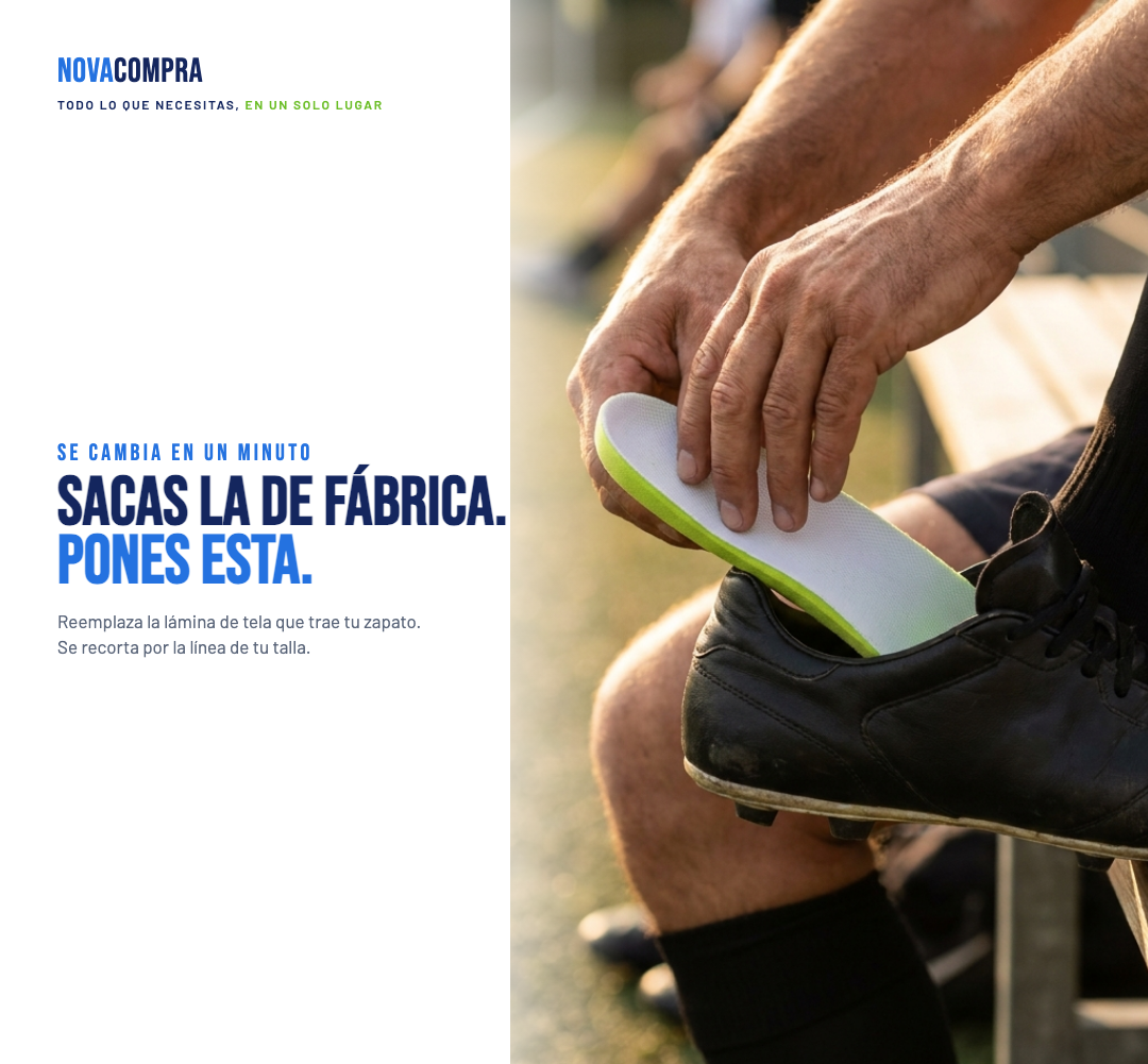 Sacas la de fabrica y pones la NovaStep