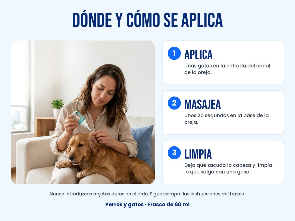 Dónde y cómo se aplica: aplica, masajea, limpia