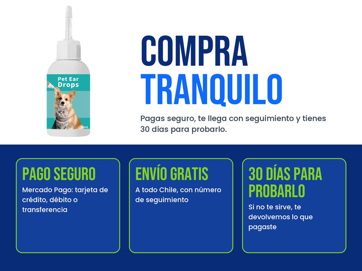 Pago seguro, envío gratis y 30 días para probarlo