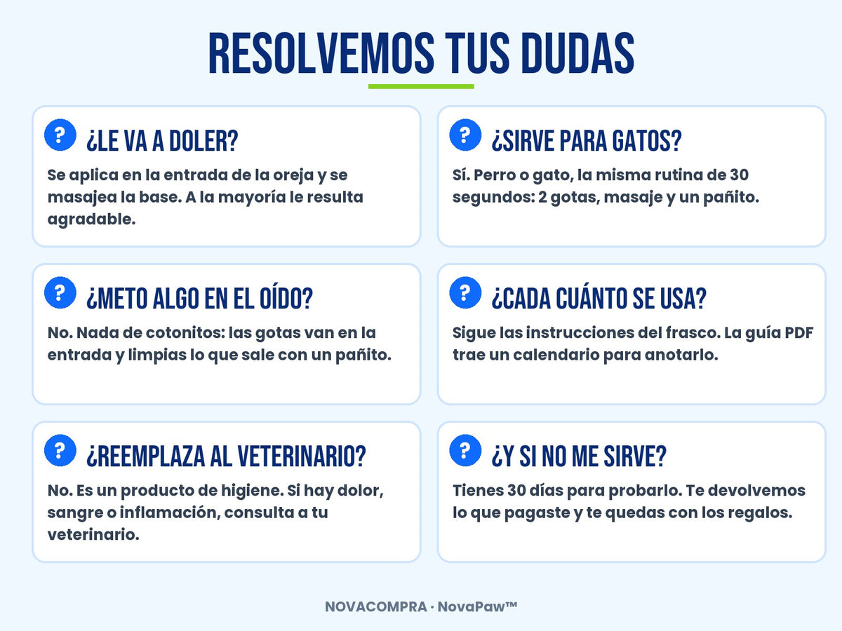 Resolvemos tus dudas: dolor, gatos, cotonitos, frecuencia y garantía
