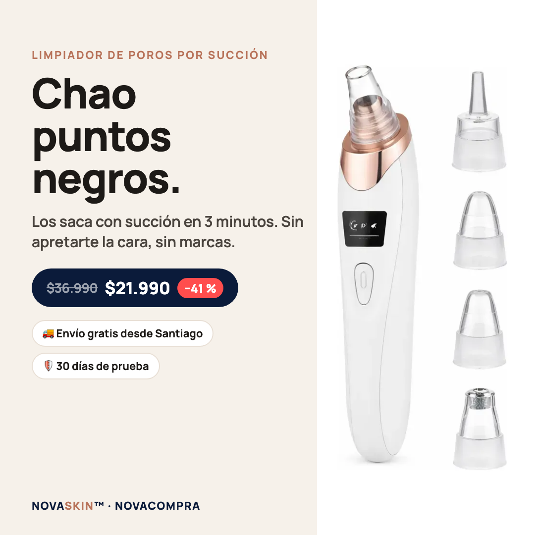 NovaSkin limpiador de poros: chao puntos negros, $21.990